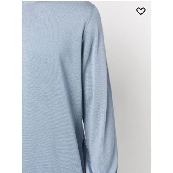 Theory 100% Wool Blue Sweater Crew Neck Regal L - Picture 5 of 13